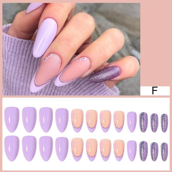 Fake Nails Stunning Visual Effect No Odor Extend Nail