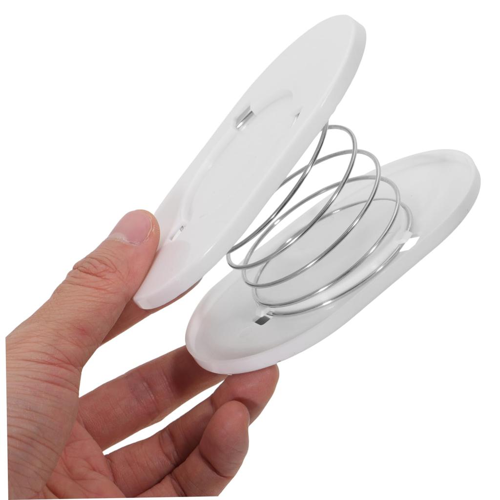 STOBAZA Держатель для бумажных салфеток из двух частей с пружиной для кухни, Металлическая пружинная опора, Белый, ПП