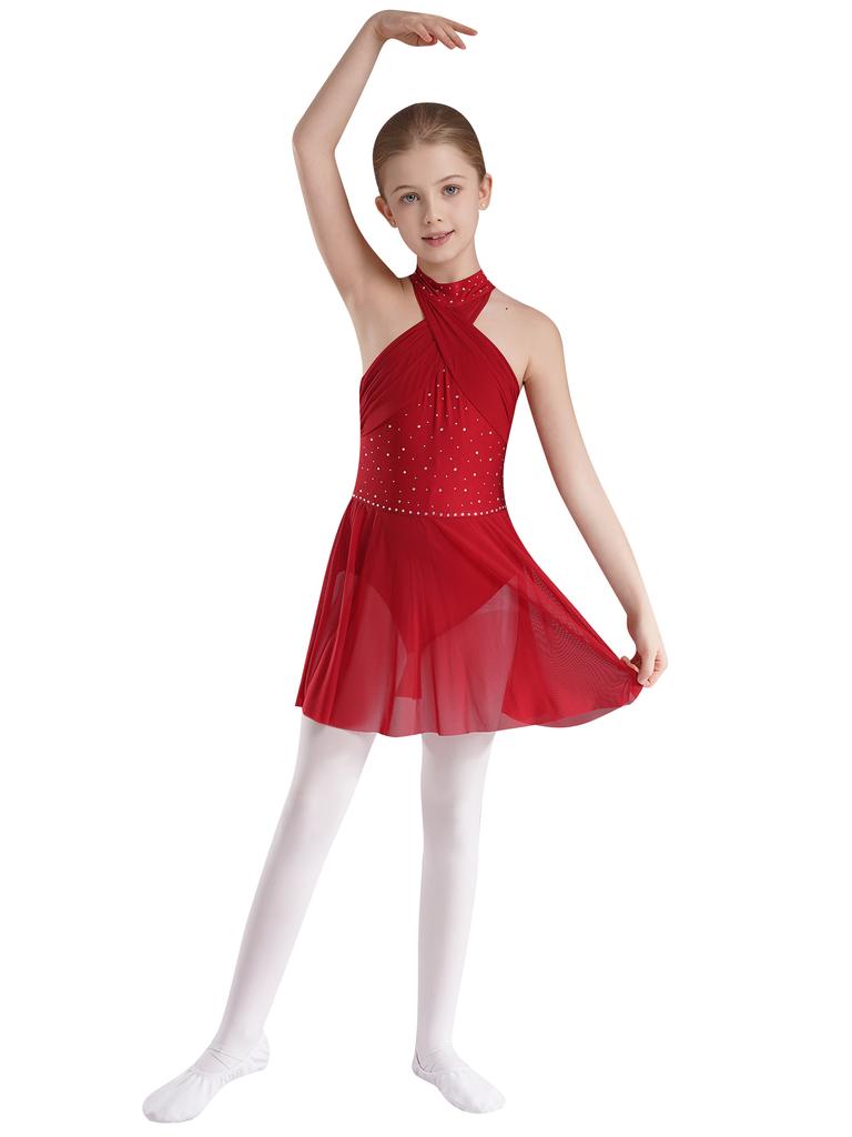 Девочки Лирический Танец Купальник Выступление Фигурное Катание Соревнование Катание На Роликах Гимнастика Платья Дети Балерина Костюм