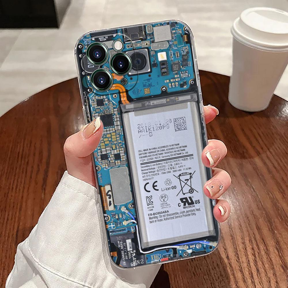 Кассетные Пленки Печатная Плата Камера Игры-Отсеки Чехол Для Apple iPhone 17 16 15 14 13 12 11 Pro Max 16 Plus 16E 17Air Чехол для Телефона