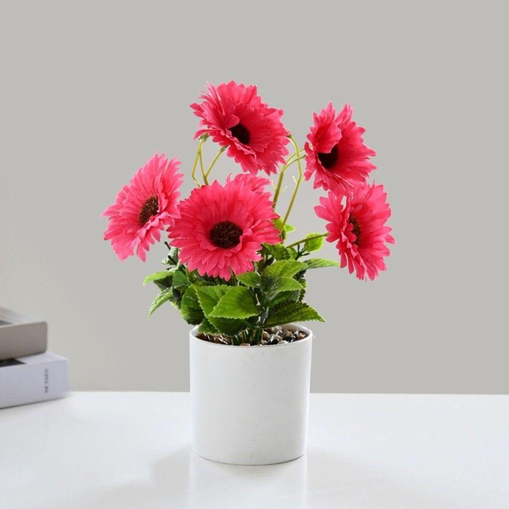 Placement Artificial Flower Counter Display Potted Plant Fake Plant Flowerpotted Photography Props