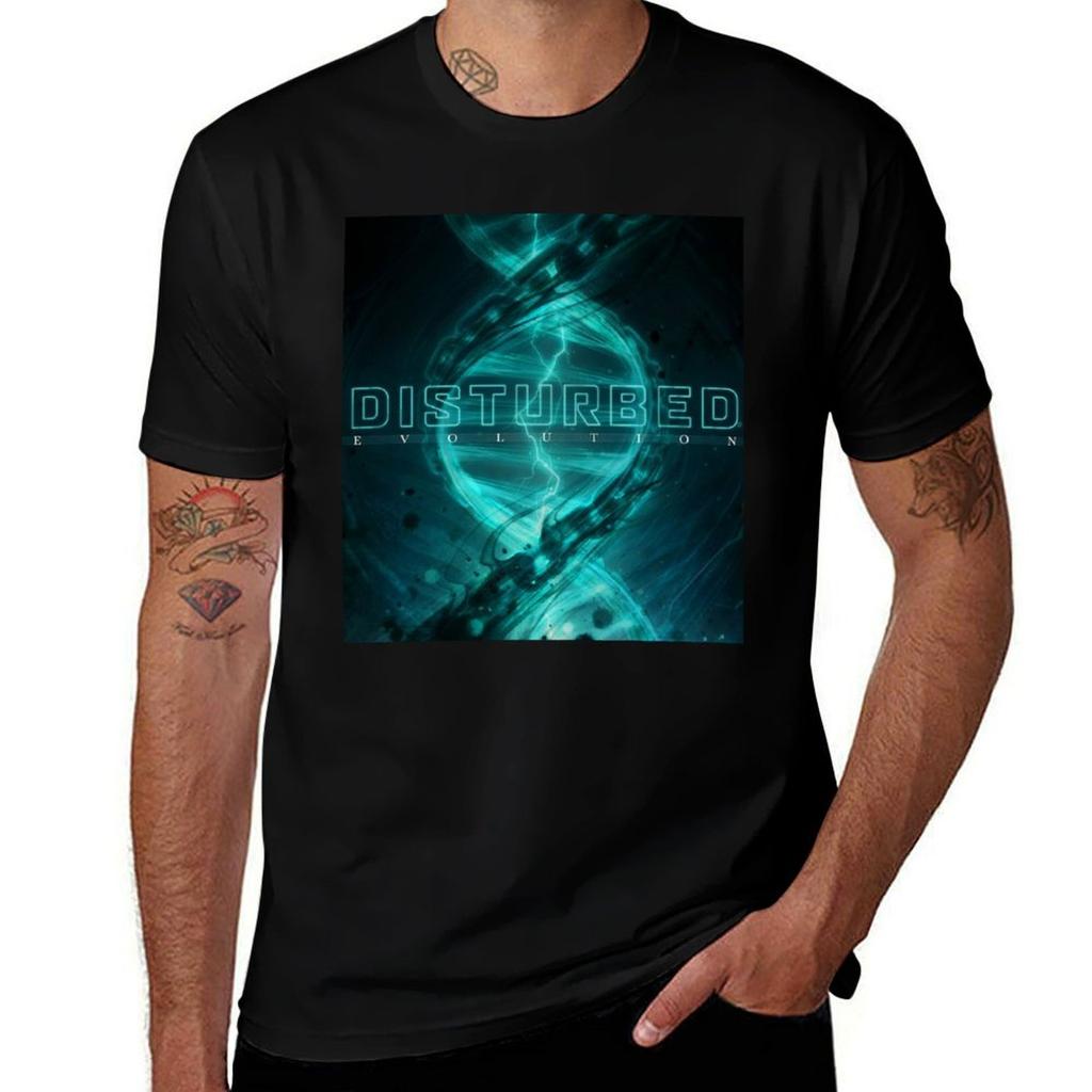 Dpit Disturbed Dpit Tour Dpit 2019evolution Gambar Dna Unisexusia In Black And Green Tshirt Casual Breathable Short Sleeve Top