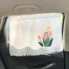 Universal Suction Cup Curtain Flower Car Window Sunshade Cover Cartoon Side Window Sunshade Uv Protection For Kid Baby Children