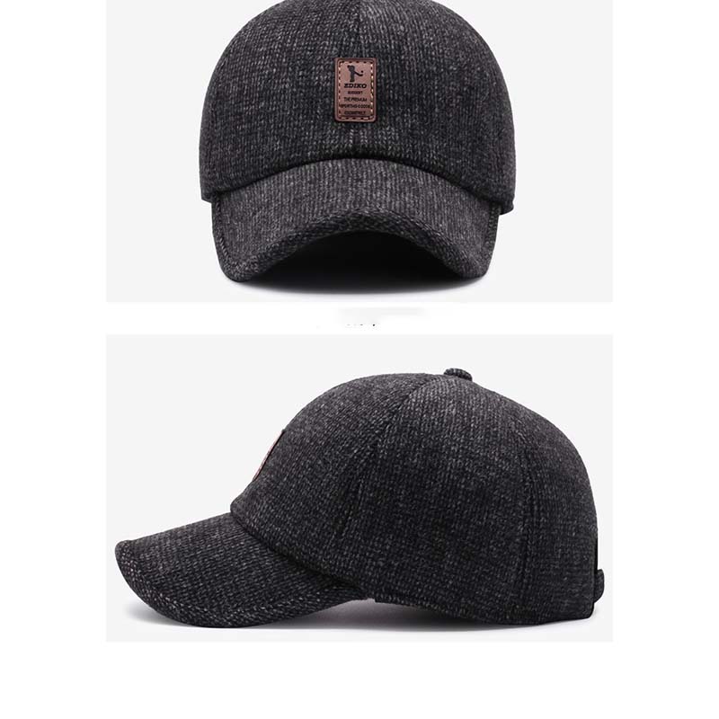Мужская осенне-зимняя кепка для мужчин среднего и пожилого возраста, теплая бейсболка для пожилых людей, защита от холода, для защиты ушей