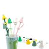 Reusable Bow Straw Cover Cap Dust Proof Plugs Protector Drinking Straw Tips Lids  10mm Straws