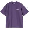 Carhartt WIP SS26 Летняя футболка WIP Label Свободный крой Вышитый принт Круглый вырез Короткий рукав Унисекс Футболка I036180-3II-XX