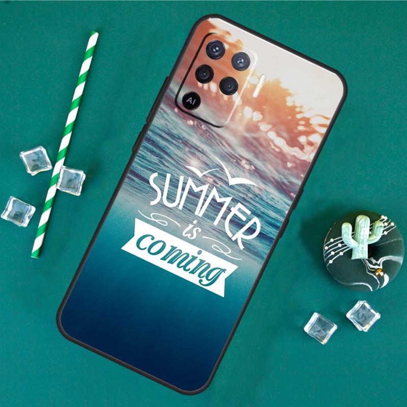 Nice summer Case For Oppo A60 A40 A80 A16 A76 A96 A18 A38 A58 A78 A98 A91 A15 A17 A74 A94 A54 A57S Cover