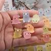20pcs Glowing Mini Ornament Cute Microlandscape Decoration Pink Piggy Doll Toy  Resin Accessories