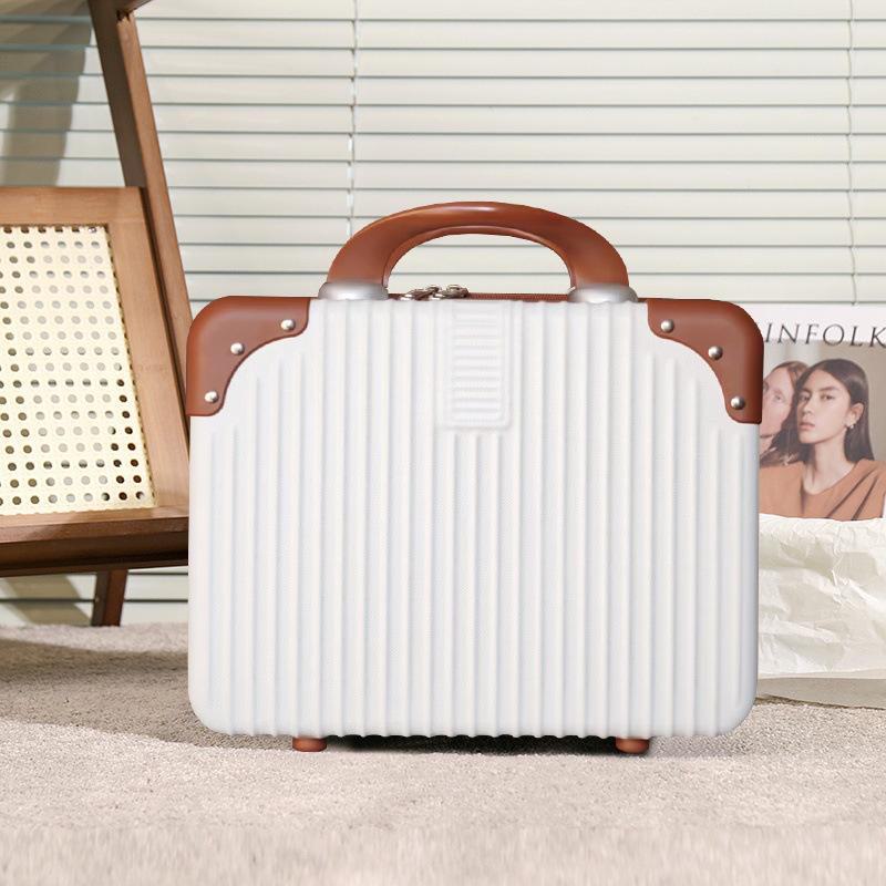14-дюймовый женский легкий маленький багаж: Портативный ящик для макияжа и хранения большой вместимости