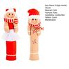 1 Pair Christmas Refrigerator Handle Covers Cookie Man Design Fabric Cloth Kitchen Appliance Handle Sleeves