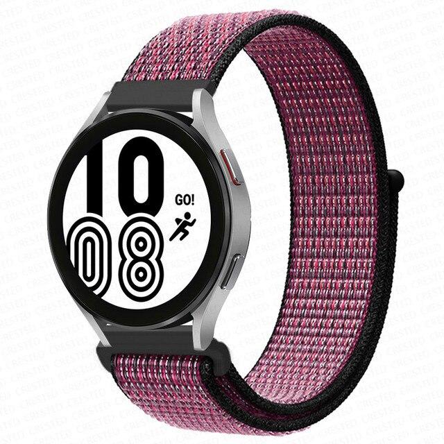 Band For Samsung Galaxy Watch 4 3 Classic 5 Pro Active 2/Gear S3 Nylon Loop Correa Bracelet Huawei Watch GT 2 3 Strap 22mm 20mm