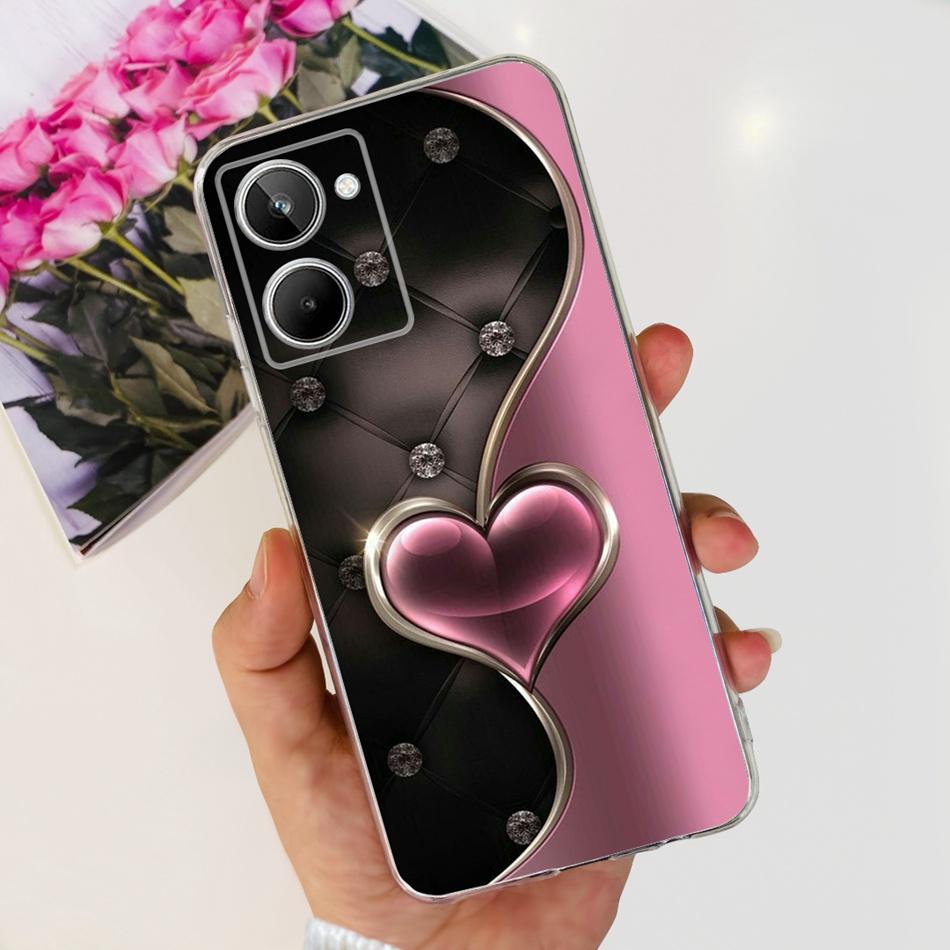 Милый чехол с рисунком Цветущего Кота для Realme 10 / Realme 10 Pro / Realme 10 Pro+ Мягкий Силиконовый TPU Чехол для Realme10 4G 10Pro Plus