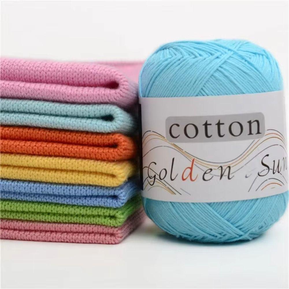 Anti-Pilling Cotton Yarn Medium-Thin Crochet Yarn Premium Hand Knitting Yarn Crocheting Hats