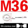 Двухрядная блокирующая стопорная шайба с зубьями против скольжения, нержавеющая сталь 304, DIN25201