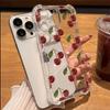 Прозрачный чехол для телефона с рисунком вишни Для iPhone 17 Pro Max 16 15 14 13 Pro 12 11 XS XR X 15 Plus 17 Air Ударопрочный прозрачный чехол