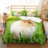 Пододеяльник с изображением фермерской курицы King Queen, комплект постельного белья с изображением милого цыпленка, семейное одеяло с изображением животных, 2/3 предмета из полиэстера, покрывало