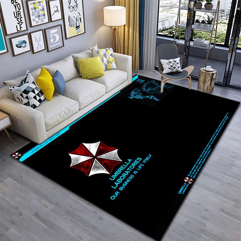 Sci-Fi game Resident Evil, Umbrella Corporation, soft carpet, home living room, office chair pad, door mat, door mat carpet U7
