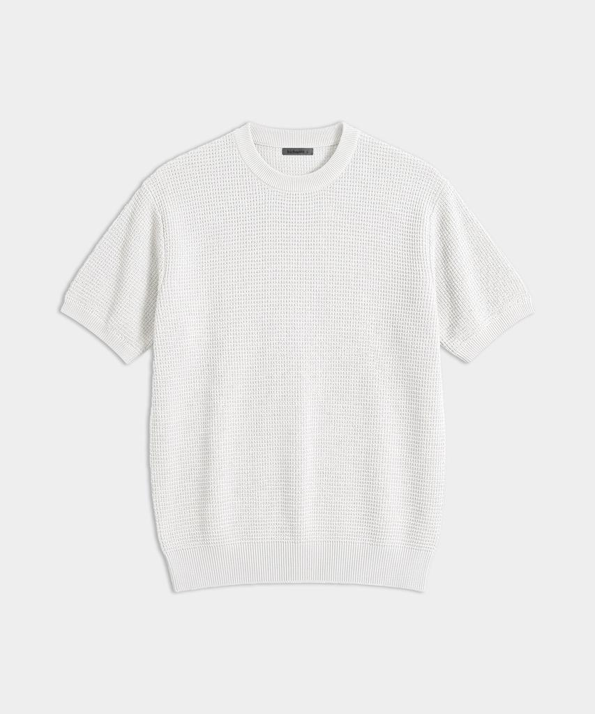 BIRBANTE Summer Washable Essential Round Knit - Ivory