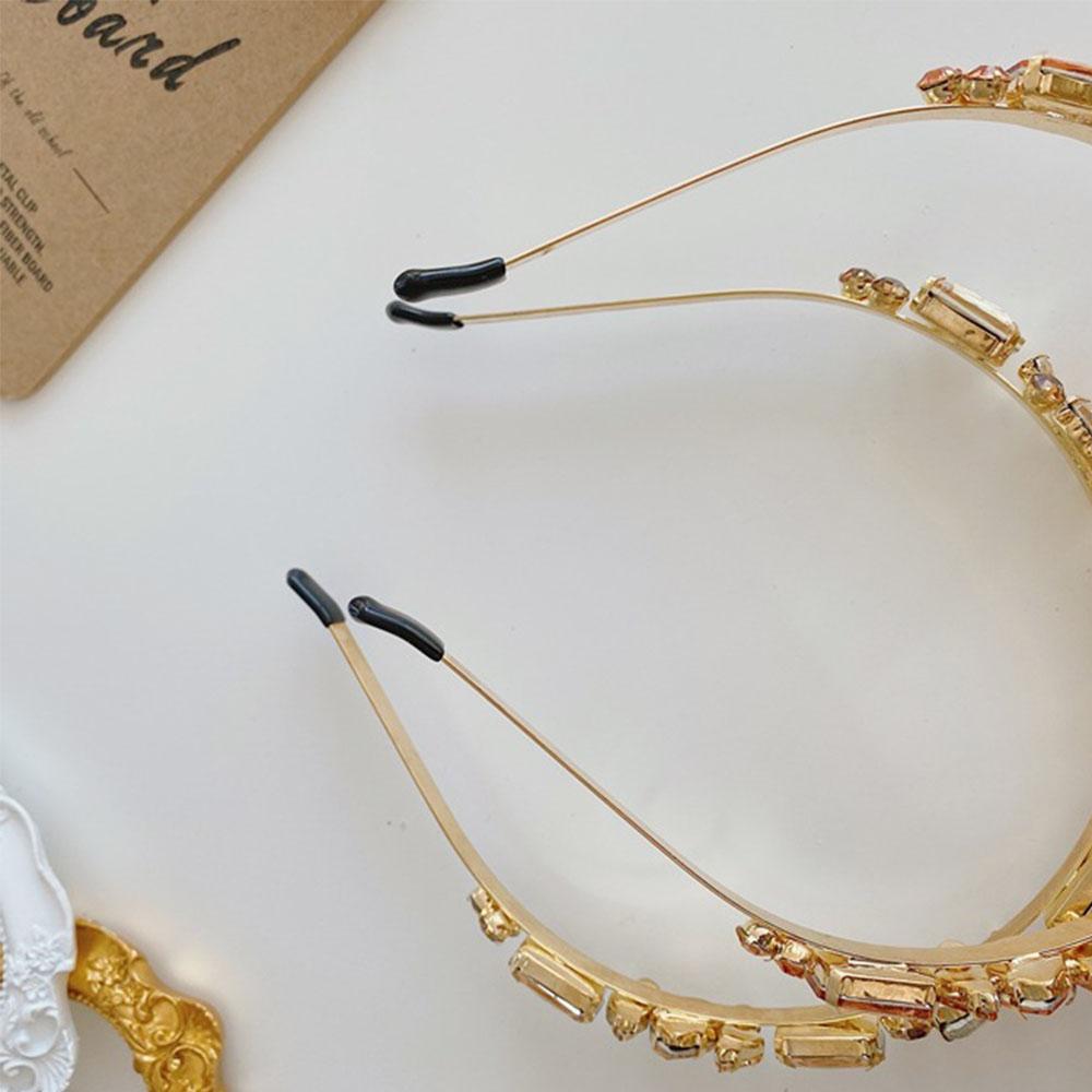 Luxury Full Rhinestone Thin Side Crystal Hairband Rhinestone Headbands Hair Accessories Headwear