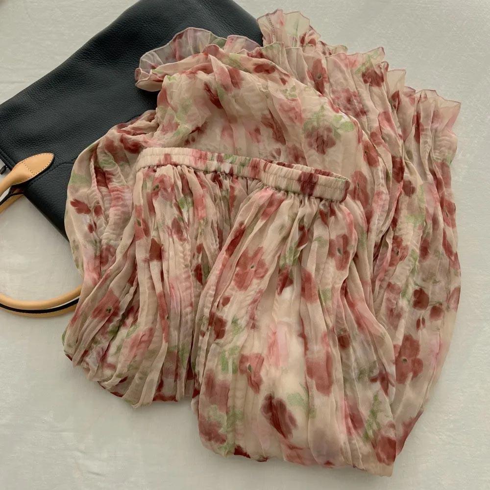 Юбка до половины тела, женская летняя повседневная универсальная эластичная женская юбка, свободная удобная плиссированная юбка большого размера