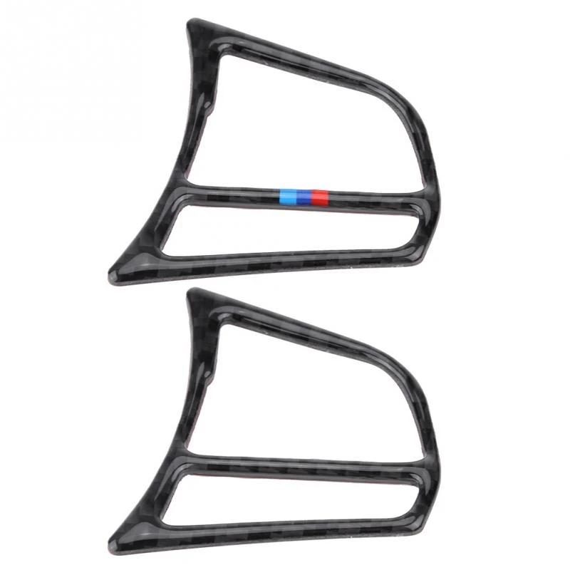 Интерьер кнопки на руль из углеродного волокна, наклейки, накладка, Стайлинг автомобиля для BMW F30 F31 F34 F45 F32 F33 F36 F22