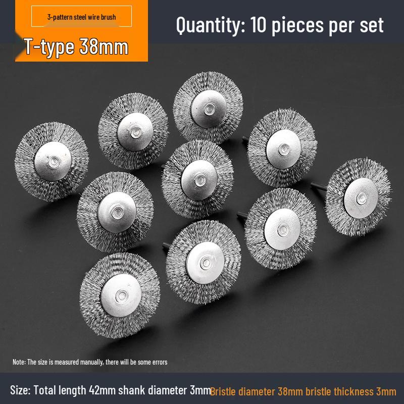 Electric Grinder Steel Wire Brush Polishing Head for Rust Removal and Walnut Polishing
