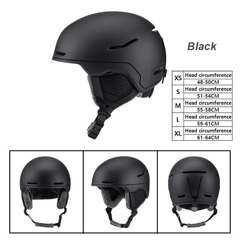 ABS Motorcycle Electric Vehicle Safety Helmet Custom Winter Warm Breathable Riding Gear for Adults Teens OEM Ski Sports Helmet