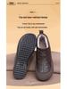 Зимние снегостойкие ботинки Slip-On 2024 года: Водонепроницаемая, теплая, повседневная обувь из хлопка в корейском стиле