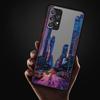 Чехол для телефона Samsung Galaxy A54 A52S A72 A14 A23 A17 A52 A73 A33 A35 A56 A55 A53 A16 A15 A34 A36 Город в стиле масляной живописи