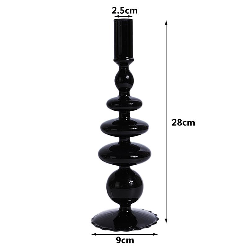 Скандинавские стеклянные подсвечники для вечеринки, стеклянная ваза, украшение для дома, подсвечник на день рождения, подсвечник, воск, Portavelas Decor