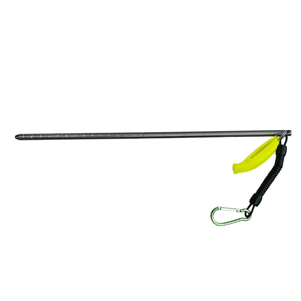 34cm Aluminum Underwater Diving Pointer With Spiral Cable