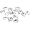 100 PCS Faceted Crystal Rhinestones Beads Glass 3D Gemstone Beads Crystal Teardrop  Bracelet