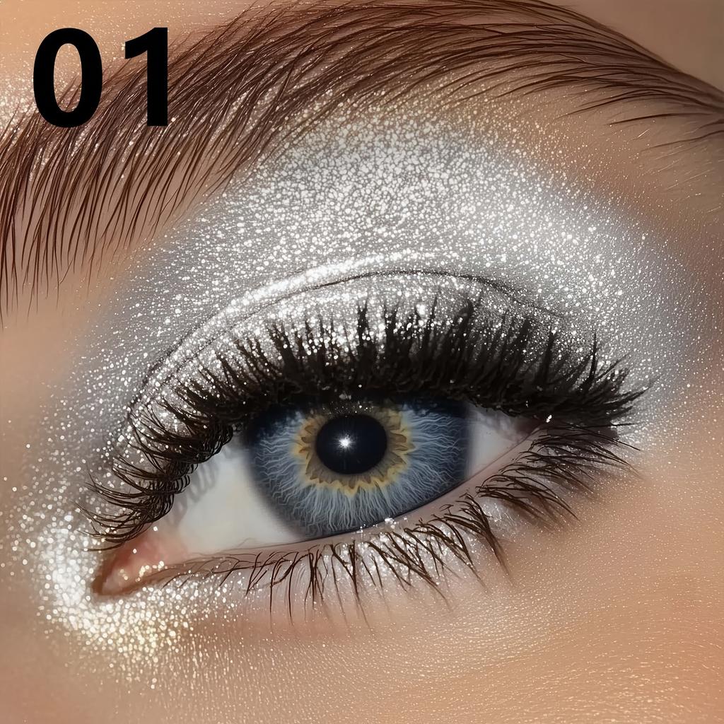 Яркие блестящие кремовые тени для век с кисточкой. Стойкие водостойкие неразмазывающиеся мерцающие тени для век, идеально подходящие для сценических вечеринок