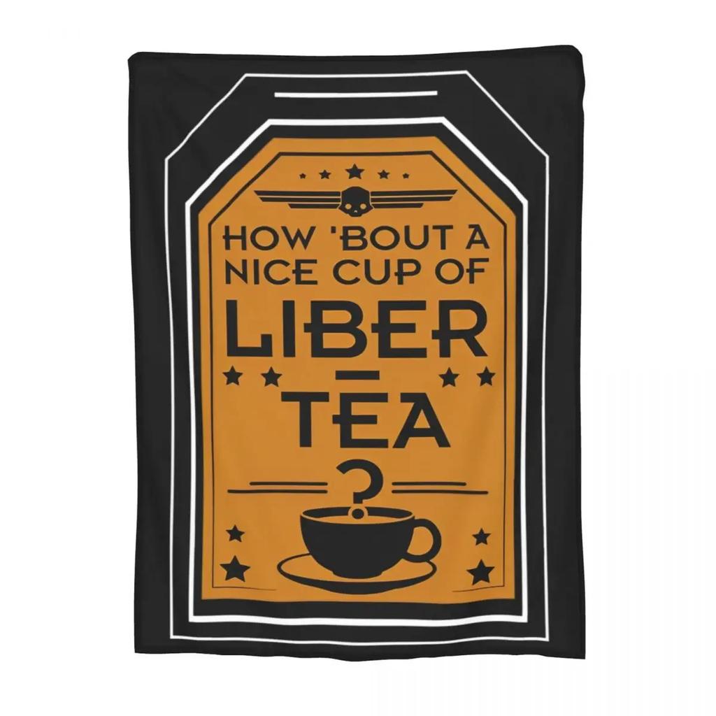 Liber-Tea Helldivers Одеяла Коралловый флис Плюшевое Принтованное Многофункциональное Легкое Тонкое Плед для Постельного белья Покрывала