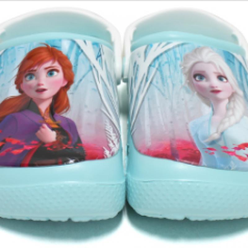 Crocs Детские сандалии Fun Wrap Frozen 2 Clogs Ice Blue Kids Junior Toddler Elsa Frozen Shoes