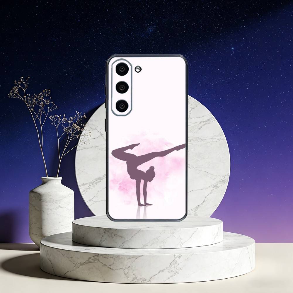 Чехол для телефона GYM Girl Gymnastic для Samsung Galaxy A73,A72,A71,A70,A53,A52,A51,Другие Мягкий Черный Чехол