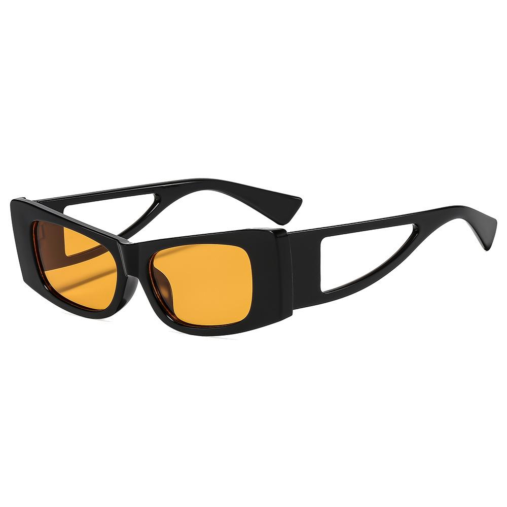 European And American Fashion New Hollow Cat Eye Personalized Sunglasses Square Versatile Internet Celebrity Advanced Sunglasses Trendy Glasses