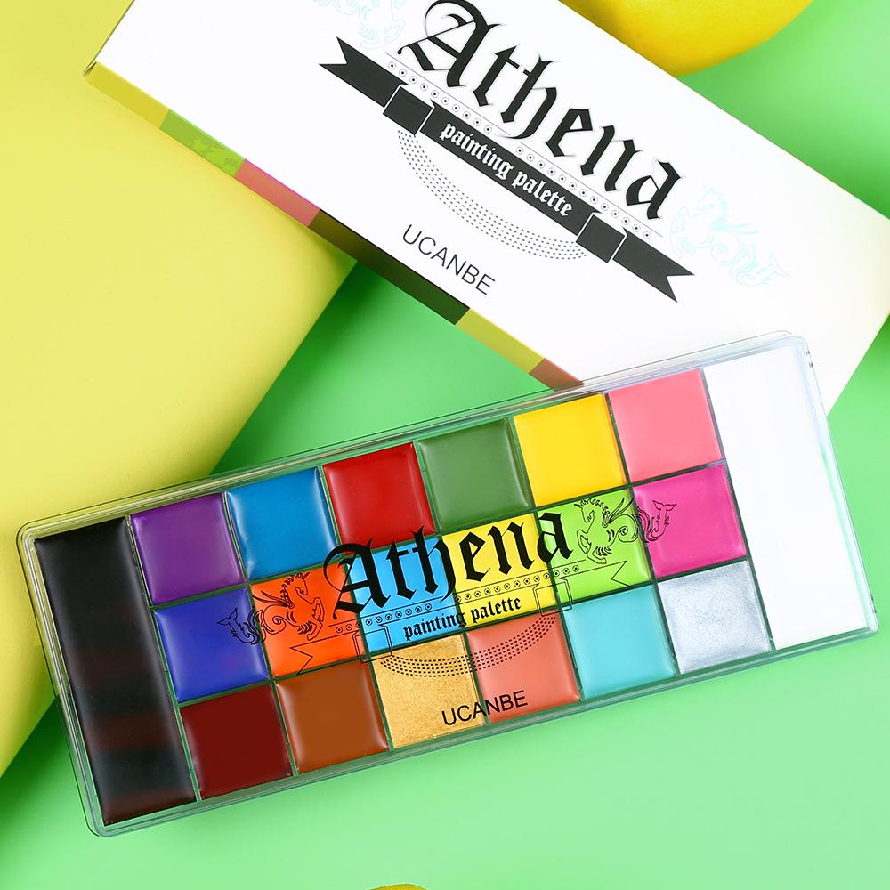 Палитра масляных красок для лица Athena Halloween, 20 цветов
