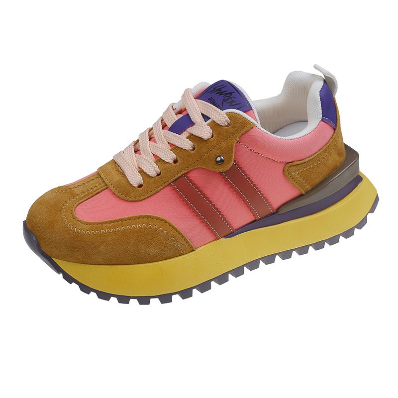 Женские повседневные кроссовки, летняя обувь, модная дышащая спортивная обувь на шнуровке для женщин, прогулочная обувь на платформе, роскошная дизайнерская обувь