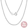 925 Sterling Silver Italian Handmade 1.2mm Chopin Chain Necklace for Women Fashion Simple Basic Neck Chain Jewelry SC53