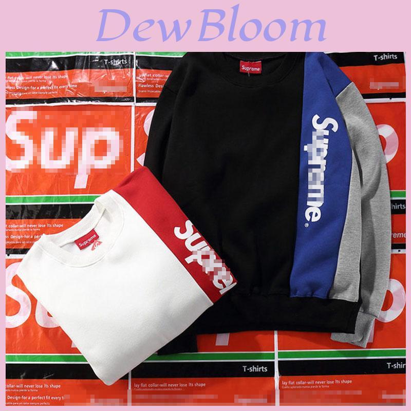 Свитшот Supreme с принтом букв для мужчин Повседневная спортивная одежда Мода