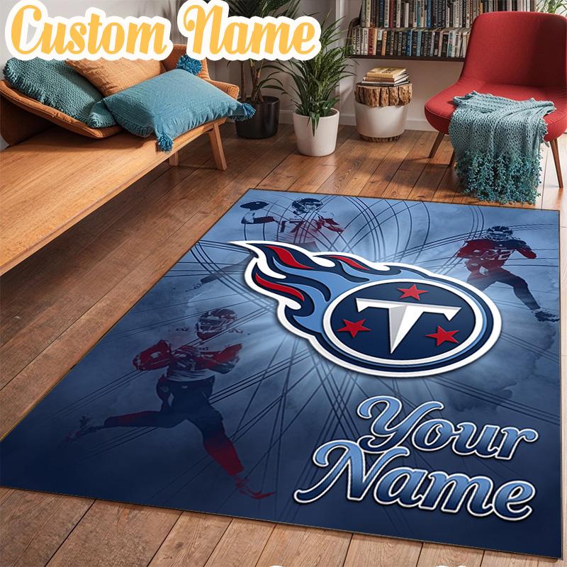 Custom Name Tennessee Logo Art Rug Office Rug Chair Mat Non Slip Carpet Rugs for Bedrooms Dining Room Living Room Home Decor gifts