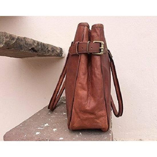 Ручная работа в деревенском стиле из натуральной винтажной сумки из натуральной козьей кожи женская сумка женская сумка