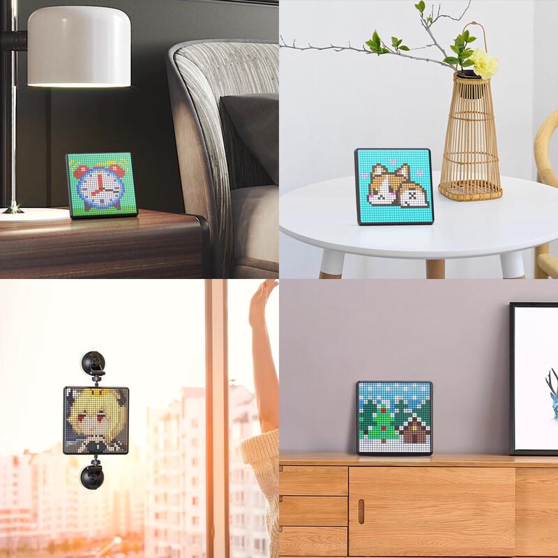 Пиксельный дисплей Divoom Pixoo Max с часами и подсветкой окружающей среды