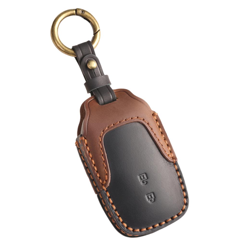 Customized for Toyota BZ4X key cover Corolla Vios Crazy Horse splicing car key cover Genuine leather cow