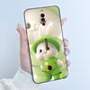 Case For ZTE Nubia Red Magic 5G 5S Cute Heart Rabbit Black Matte Soft Silicone Protective Back Cover RedMagic 5G 5S Phone Case