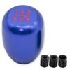Calm Wish Aluminum Shift Knob Lever Blue MT 5-Speed Manual Car Pattern Mission Stick Custom Light Truck Universal