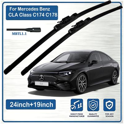 For Mercedes Benz CLA C174 C178 2025-2026 Front Wiper Blades Windscreen Windshield Window WIPER 2PCS Wipers Blades 3