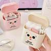 1Pcs Data Cable Organizer Cute Small Storage Box for Lipstick Earphones Sealed Student Desktop Organizer Case