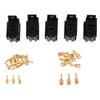 New 5 Sets 40A 5Pin Car Relay Socket with Terminals 6.3mm 4.8mm For Car Truck